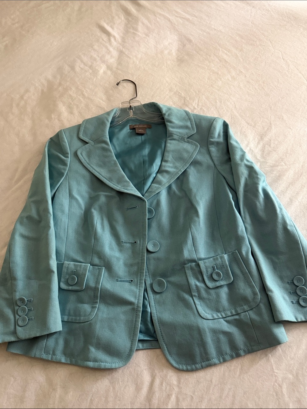 Ann Taylor Turquoise Women's Blazer Jacket